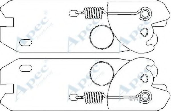 Система тяг и рычагов, тормозная система APEC braking ADB3014