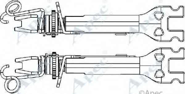 Система тяг и рычагов, тормозная система APEC braking ADB3021