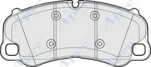 Комплект тормозных колодок, дисковый тормоз APEC braking PAD2019