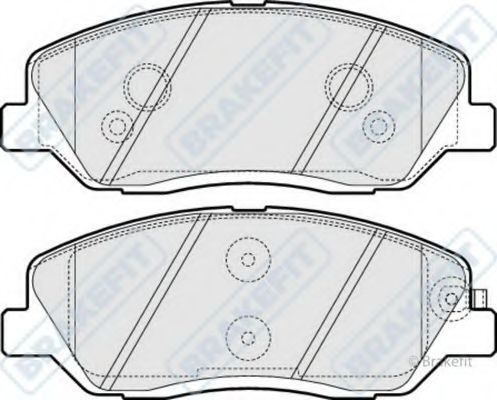 Комплект тормозных колодок, дисковый тормоз APEC braking PD3222