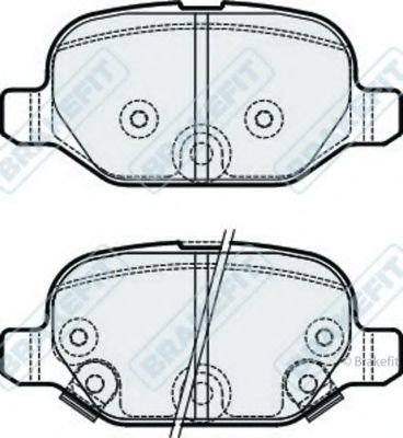 Комплект тормозных колодок, дисковый тормоз APEC braking PD3289