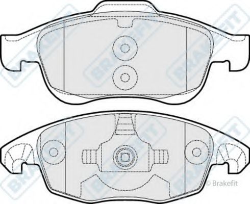 Комплект тормозных колодок, дисковый тормоз APEC braking PD3092