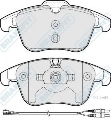 Комплект тормозных колодок, дисковый тормоз APEC braking PD3249