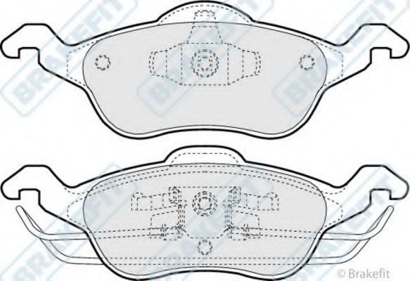 Комплект тормозных колодок, дисковый тормоз APEC braking PD3039