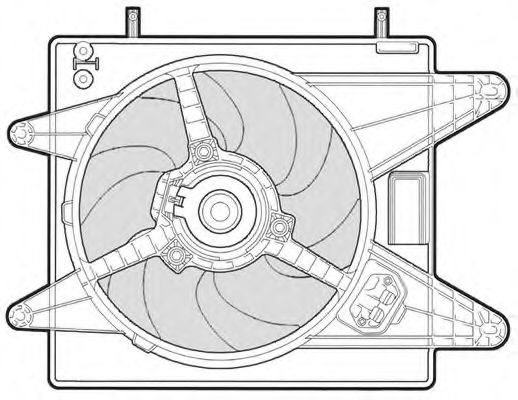 Вентилятор, охлаждение двигателя CTR 1209534
