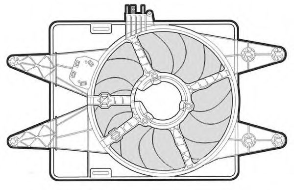 Вентилятор, охлаждение двигателя CTR 1209549