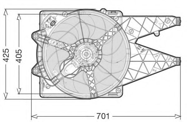 Вентилятор, охлаждение двигателя CTR 1209598