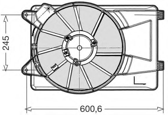 Вентилятор, охлаждение двигателя CTR 1209611