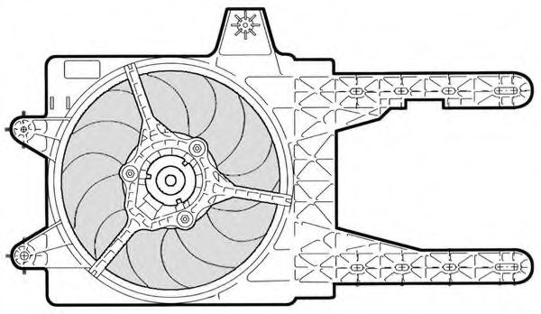 Вентилятор, охлаждение двигателя CTR 1209620