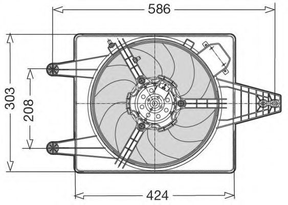 Вентилятор, охлаждение двигателя CTR 1209623