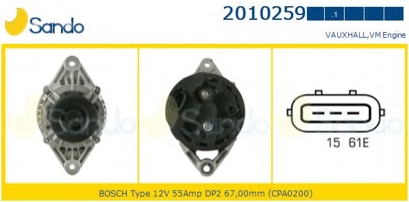 Генератор SANDO 2010259.1