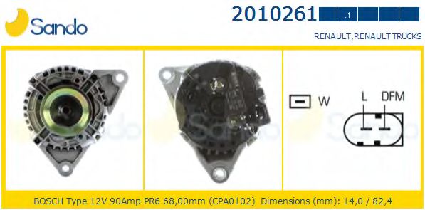 Генератор SANDO 2010261.1