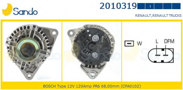 Генератор SANDO 2010319.1