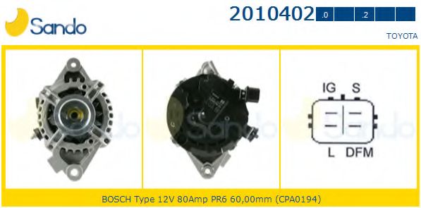 Генератор SANDO 2010402.0