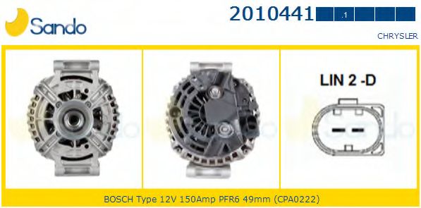 Генератор SANDO 2010441.1