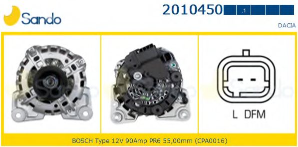 Генератор SANDO 2010450.1