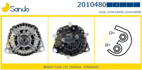 Генератор SANDO 2010480.1