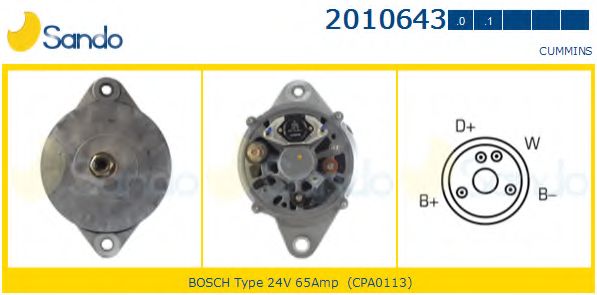 Генератор SANDO 2010643.1