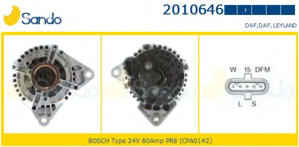 Генератор SANDO 2010646.1