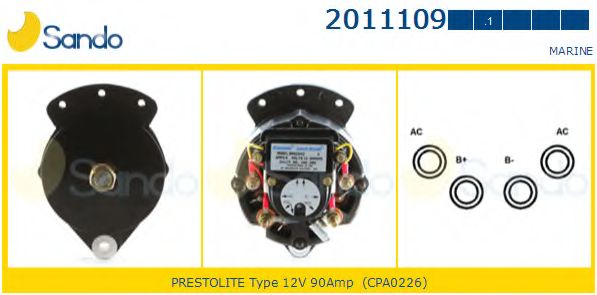 Генератор PRESTOLITE ELECTRIC 110403