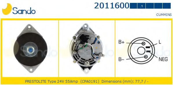 Генератор SANDO 2011600.1