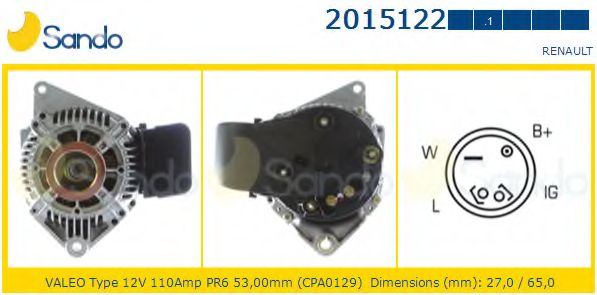 Генератор SANDO 2015122.1