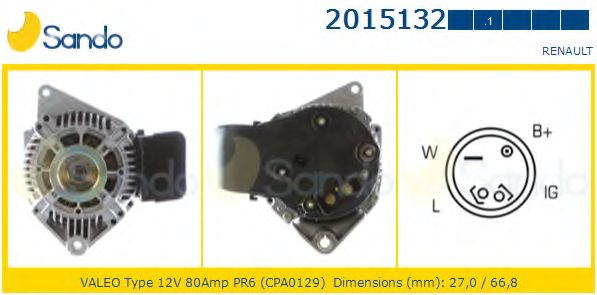 Генератор SANDO 2015132.1