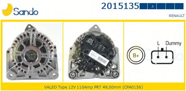 Генератор SANDO 2015135.1
