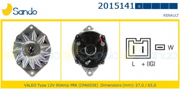 Генератор SANDO 2015141.0