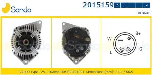 Генератор SANDO 2015159.0