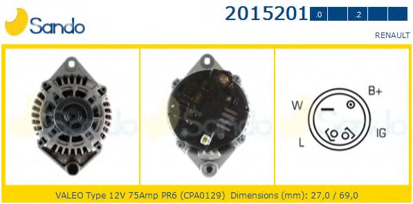 Генератор SANDO 2015201.0