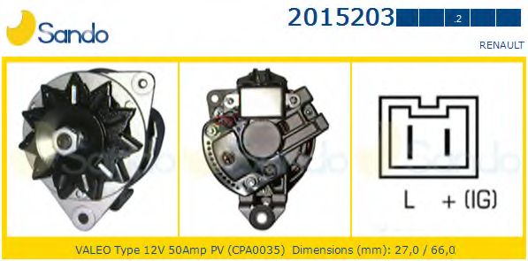 Генератор SANDO 2015203.2