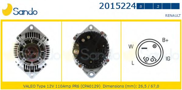 Генератор SANDO 2015224.0