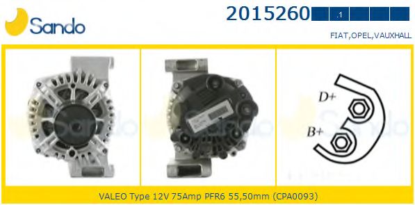 Генератор SANDO 2015260.1