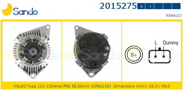 Генератор SANDO 2015275.0