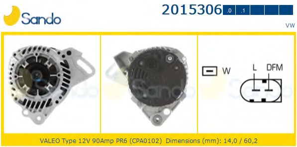 Генератор SANDO 2015306.0