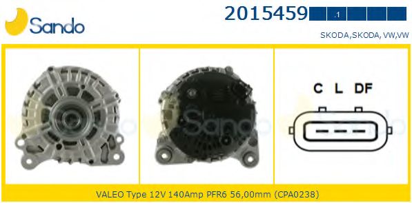 Генератор SANDO 2015459.1