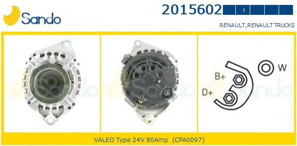 Генератор SANDO 2015602.1
