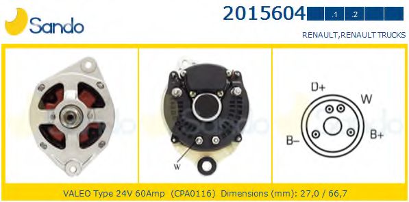 Генератор SANDO 2015604.1