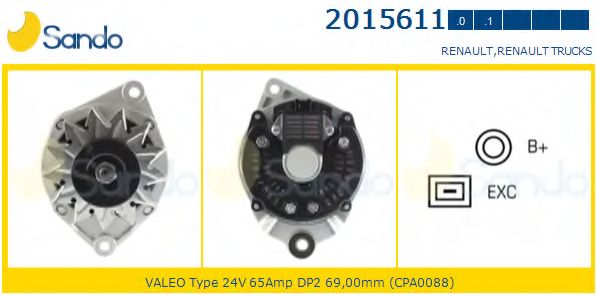Генератор SANDO 2015611.0