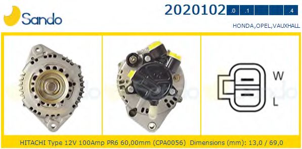 Генератор SANDO 2020102.0