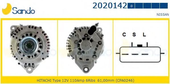 Генератор SANDO 2020142.0