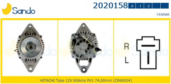 Генератор SANDO 2020158.0
