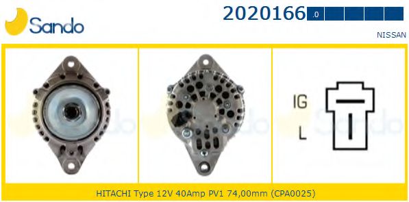 Генератор SANDO 2020166.0