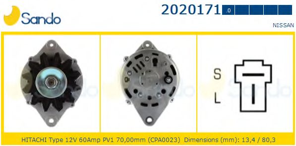 Генератор SANDO 2020171.0