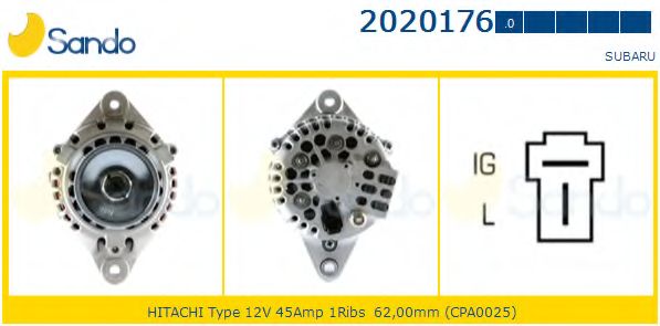 Генератор SANDO 2020176.0
