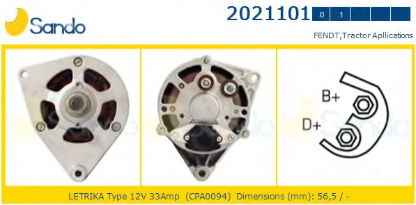 Генератор SANDO 2021101.1