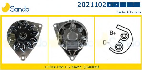 Генератор SANDO 2021102.0
