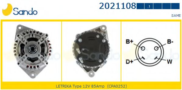 Генератор SANDO 2021108.1