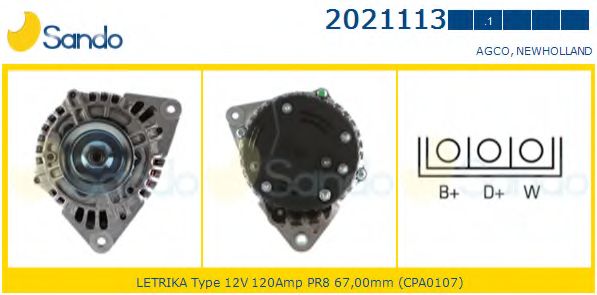 Генератор SANDO 2021113.1